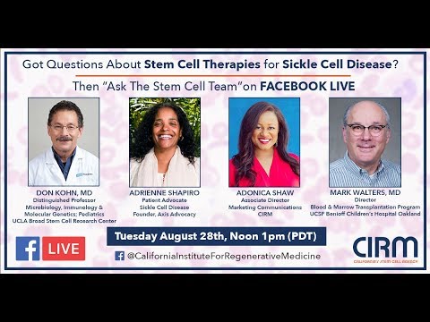 Facebook Live: Stem Cells and Sickle Cell Disease